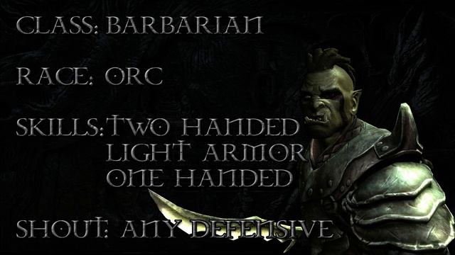 The Elder Scrolls V: Skyrim - Character Creation - Barbarian Class Build - Part 1 смотреть онлайн