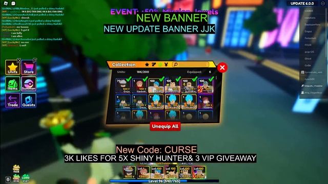 ✨NEW  MYTHIC ITADORI (ITADOKI) POSSIBLE EVO SUKUNA PART 2 UPDATE SHOWCASE ANIME ADVENTURES