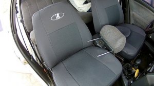 Как обновить салон 2110. Одеваем новые чехлы на сидения.