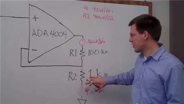 Noise Of A Non-inverting Operational Amplifier Circuit