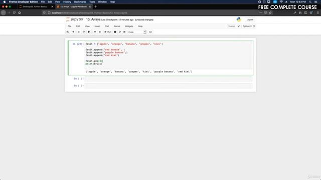 #33 - Arrays | Python Full Course - Beginner to Advanced [FREE] смотреть онлайн
