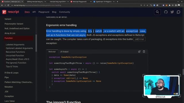 22. ReScript vs TypeScript: funções em ReScript - async / await смотреть онлайн
