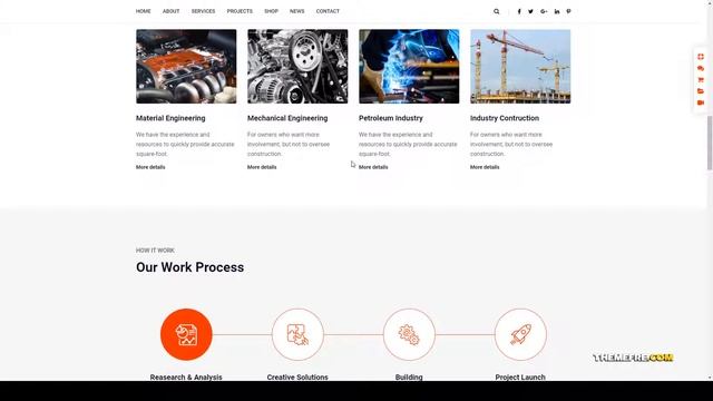 Industro - Industry and Factory WordPress Theme Industrial marketing industrial Website Builder смотреть онлайн