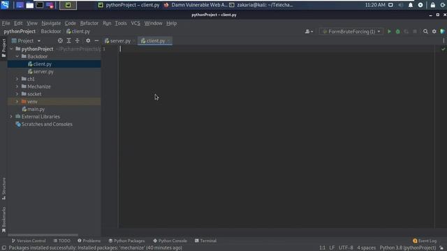 Python for Pentesters - Create Backdoor #02 - Using Kali linux , Python 3 , Pycharm смотреть онлайн
