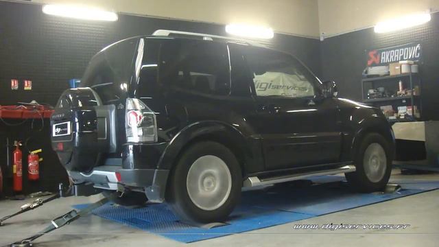 Mitsubishi Pajero 3.2 did 170cv Reprogrammation Moteur @ 185cv Digiservices Paris 77 Dyno смотреть онлайн
