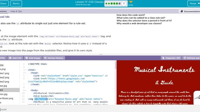 Code.org Lesson 17: CSS Classes Part II смотреть онлайн