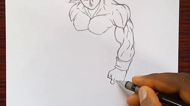 How to Draw Goku mastered ultra instinct [full body] Drawing tutorial смотреть онлайн
