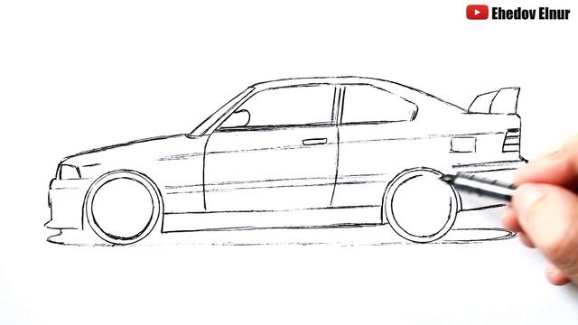 Как нарисовать машину БМВ смотреть онлайн