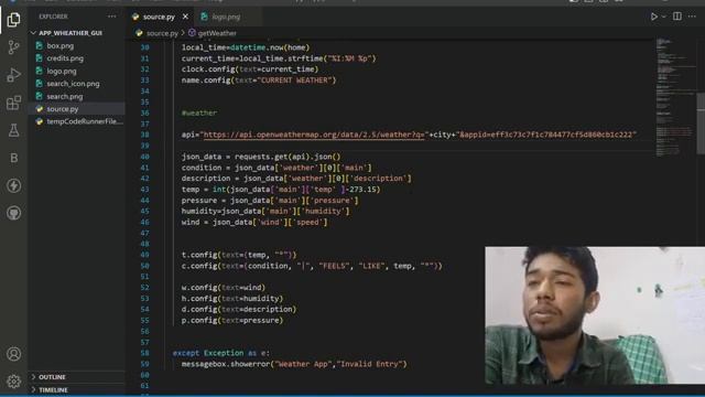 Weather Forecast app using tkinter and open weather API - batch 15 смотреть онлайн