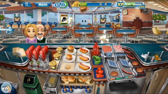 Cooking Fever-Fast Food Court Level 1-40(3 Stars) Old Version