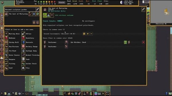 Храм (Temple) Гайд для новичков Dwarf Fortress версия Steam