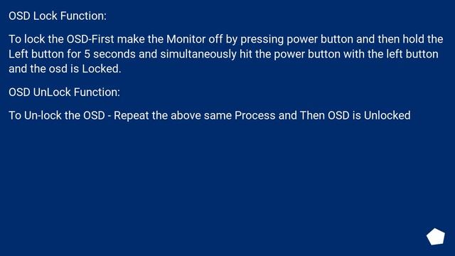 How do I lock and unlock the OSD of a "AOC monitor 21'"? смотреть онлайн