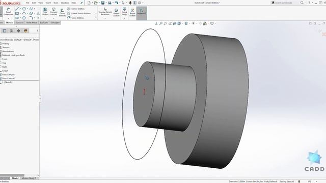 SolidWorks Tutorial for Beginners #52 - How to Convert Entities смотреть онлайн