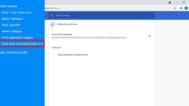 CHROME HOW TO DISABLE & DELETE AUTOFILL (Clear Steps) смотреть онлайн