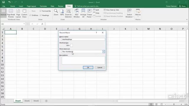 Recording a Macro - Excel 2016 Recording Macro смотреть онлайн
