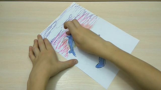 Dolphin/ дельфины на закате в море/easy drawing смотреть онлайн