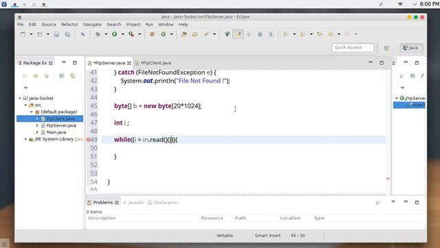 54 JAVA Networking File transfer Server Client смотреть онлайн
