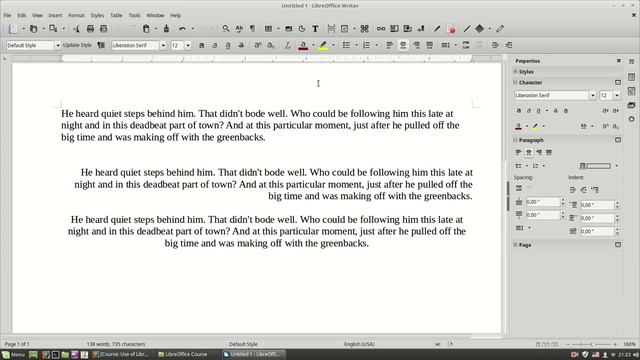 LibreOffice Writer - Paragraph formating (part 1) смотреть онлайн