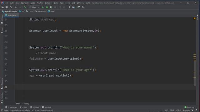 Assignment: Using Scanner input in java смотреть онлайн