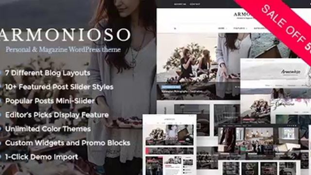 Armonioso - Personal & Magazine WordPress Responsive Blog Theme | Themeforest Website Templates and смотреть онлайн