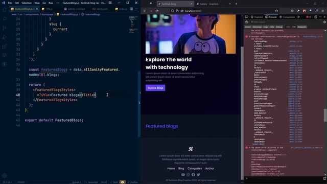 #13 - React Blog Website with Gatsby.js & Sanity.io | Featured Blogs смотреть онлайн