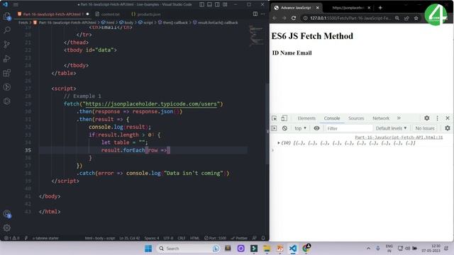 #16 Advance JavaScript Fetch API Tutorial In Hindi | Advance JavaScript Tutorial In Hindi смотреть онлайн