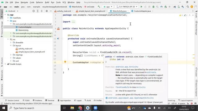 Java RecyclerView Adapter Part 2 смотреть онлайн