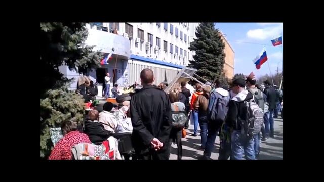 Луганск 09 04 2014 Мы не за раскол Украины, а за воссоединение Великой Руси смотреть онлайн