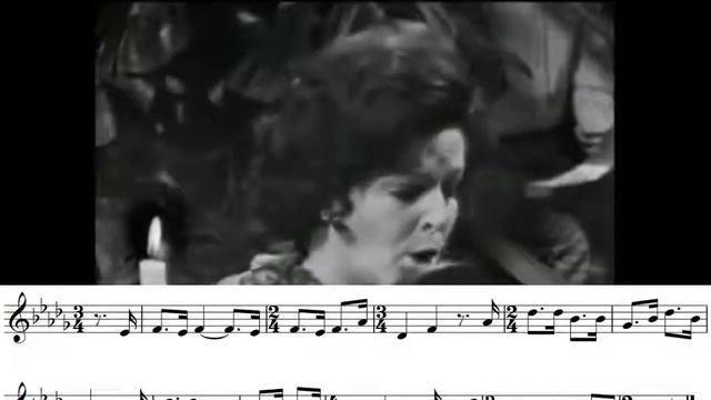Birgit Nilsson sings Niculina with score смотреть онлайн