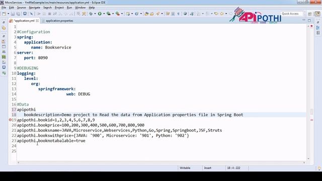 9. MICROSERVICE : How to Read the data from YAML file in Spring Boot Project || API POTHI смотреть онлайн