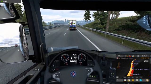 Euro Truck Simulator 2. Конвой.#3 Название конвоя "Без DLS RUS" Присоединяйтесь кто хочет. смотреть онлайн