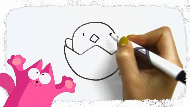 Bolalar uchun tovuq chizish | Drawing a chicken for kids | Рисование цыпленка для детей смотреть онлайн