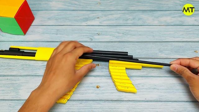 Powerful Paper AK47 Gun That Shoots Paper Bullets | How To Make a Paper AK47 Gun | Easy Paper Gun смотреть онлайн