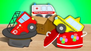 Куда ПОДЕВАЛАСЬ Пожарная машинка и Полицейский автомобиль? Ищем разный вид транспорта