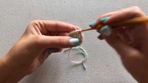 Маркер при вязании крючком/ Контрастная нить-замена маркера при вязании крючком