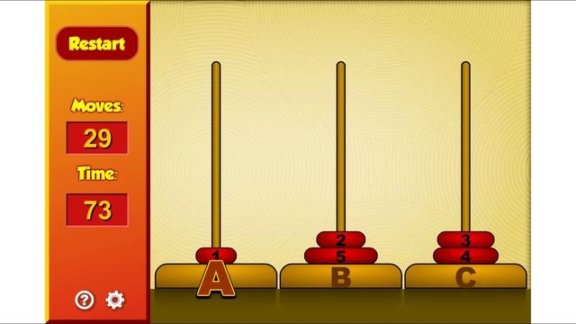Tower of Hanoi - 5 rings смотреть онлайн