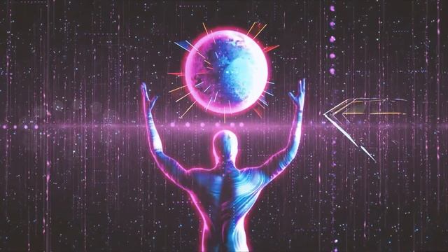 ART футаж в космосе человек, киберпанк. Footage cyberpunk! смотреть онлайн