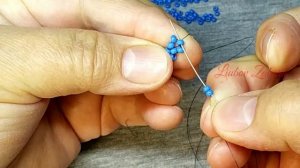 ИЗЯЩНАЯ ЦЕПОЧКА из бисера. ЦЕПОЧКА из колье «ТРЕУГОЛЬНИКИ». ELEGANT BEADED CHAIN.