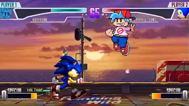 [MUGEN] Fighters League Developer Match - Boyfriend VS Sonic смотреть онлайн