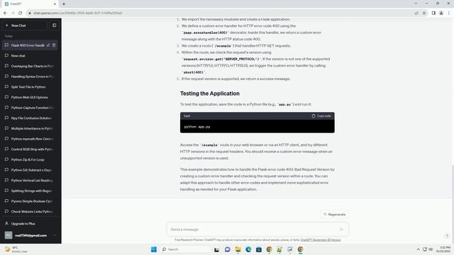 Python flask error code 400 message Bad request version смотреть онлайн