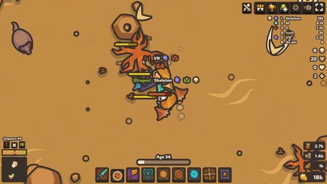 Taming.io Triple Dragon Fairy - New Skeletion Skin смотреть онлайн