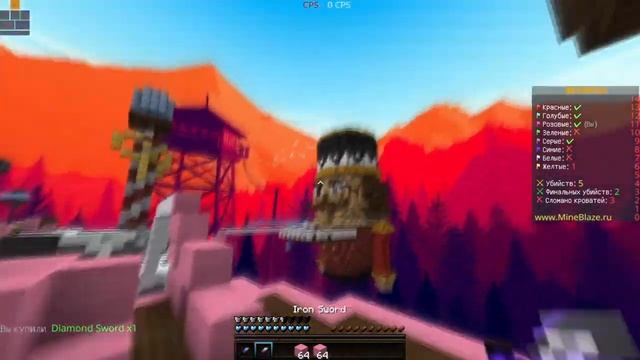 БЕДВАРС СТРИМ DEXLAND/MINEBLAZE! #klauncher #minecraft #pvp смотреть онлайн