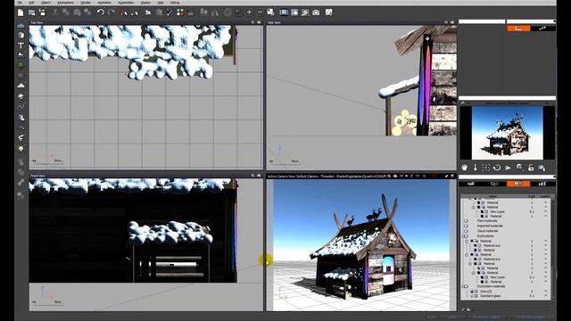 VUE: Snow cabin project (part 2: Icicle EcoSystem) смотреть онлайн