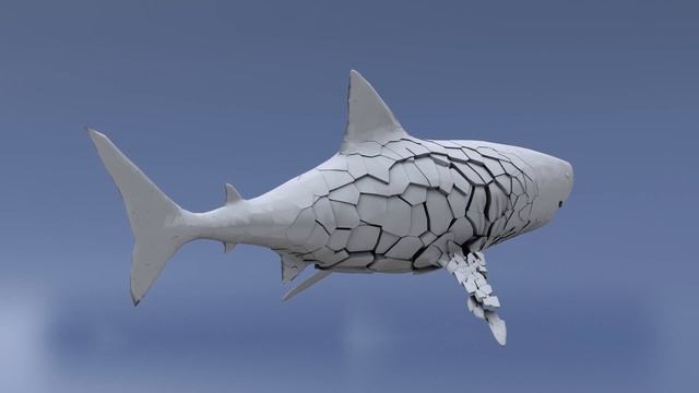 [BLENDER] Shark "under" Geomerty Nodes смотреть онлайн