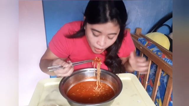 SAMYANG TOPOKKI RAMEN NOODLE SOUP | RAMEN MUKBANG | MJ POLE ♡
