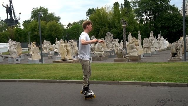 Тренировка профессионального роллера | Школа роликов RollerLine Роллерлайн в Москве