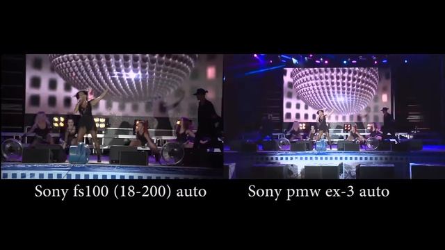 Сравнение видеокамер. Sony fs100 и Sony Ex-3 в эфирном режиме. смотреть онлайн