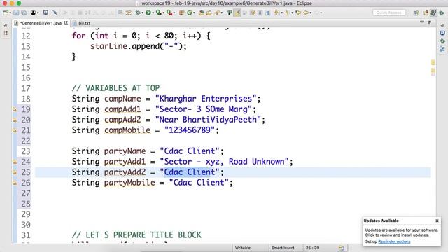 Part-2 How to #Generate #Bill using #String in #Java смотреть онлайн
