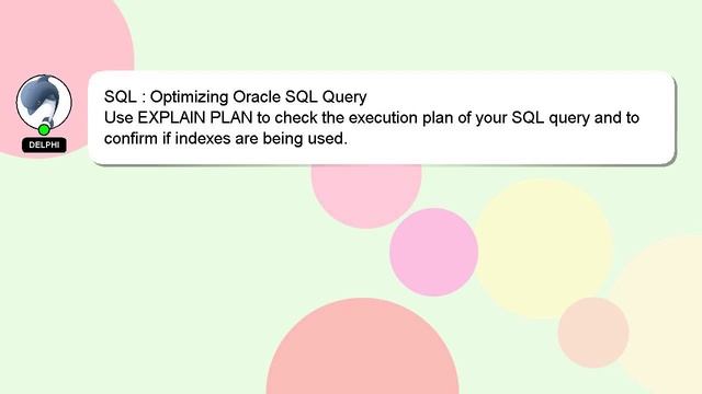 SQL : Optimizing Oracle SQL Query смотреть онлайн