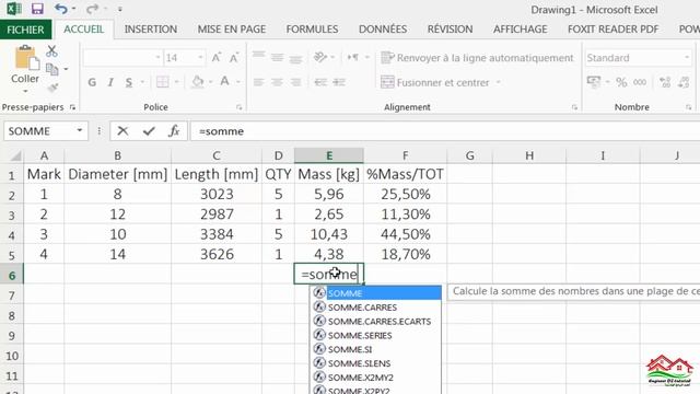 Le métré & dessin de ferraillage avec Autocad (Steel Quantity Takeoff & Drawing with Autocad) смотреть онлайн